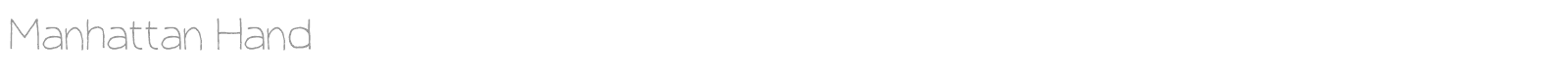Manhattan Hand font preview